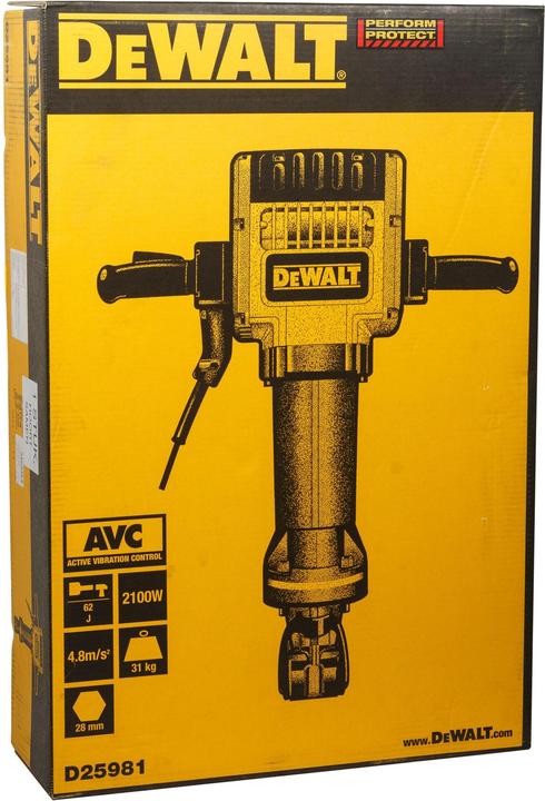 Actual product image DeWalt D25981K demolition hammer (Rechargeable battery operated)