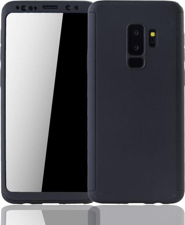 Produktbild König Design Hülle Handy Schutz für Samsung Galaxy S9 Plus Case Cover Displayschutz Schwarz (Samsung Galaxy S9+)