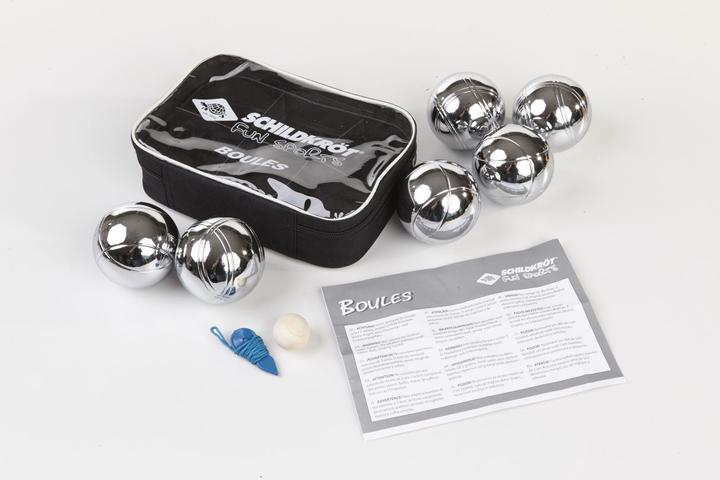 Immagine prodotto Schildkröt Set di bocce / Boccia / Pentanque in acciaio (6 x, 72.50 mm)