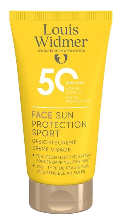 Widmer Louis Face Sun Protection Sport LSF50 parfumiert 50 ml (Sonnencreme Gesicht, SPF 50, 50 ml)