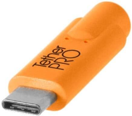 Produktbild Tether Tools Kabel TetherPro USB-C zu USB 3.0 Male B, 4.6 m Orange (Kabel)