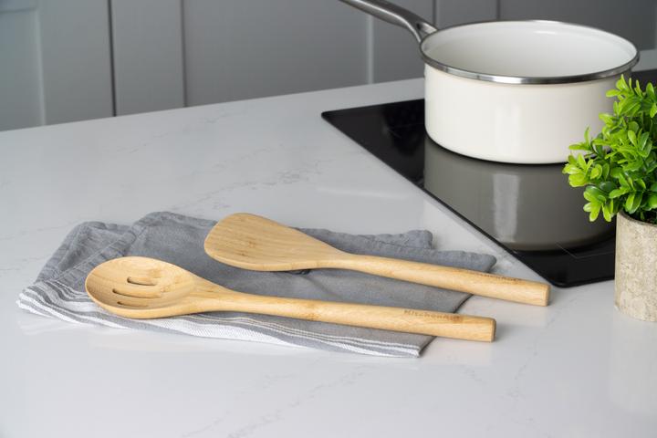 Actual product image KitchenAid Slotted Bamboo Spoon