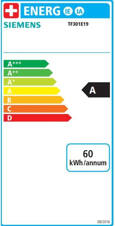 Label énergétique Siemens EQ300 TF301E19