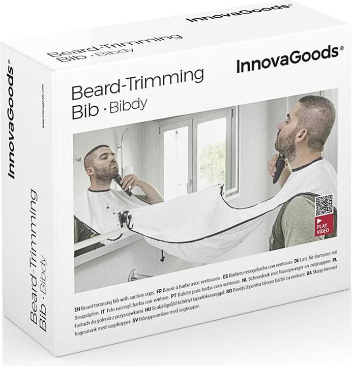 Actual product image InnovaGoods Beard catcher cloth with suction cups Bibdy