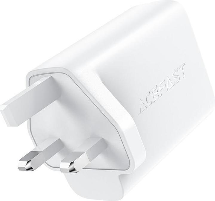 Image du produit Acefast GaN charger (UK plug) 2x USB Type C 50W, Power Delivery, PPS, Q3 3.0, AFC, FCP (A32 UK) (50 W)