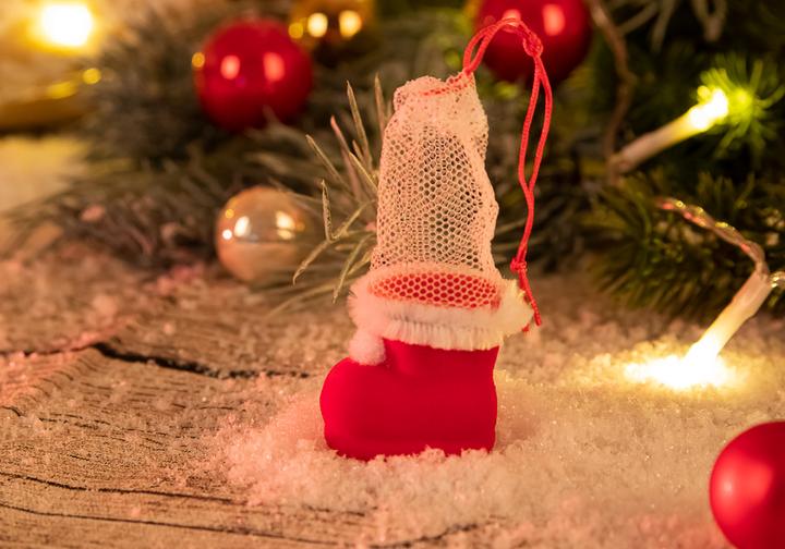 Image du produit Idena Botte de Saint-Nicolas rouge set de 10, 3.5cm, floqué