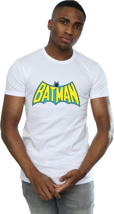 Immagine prodotto Batman Maglietta in cotone con logo retrò da uomo (S)