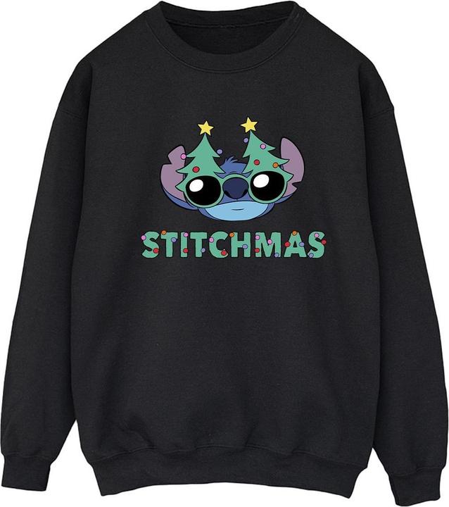 Disney Lilo & Stitch Stitchmas Glasses Sweatshirt (L)