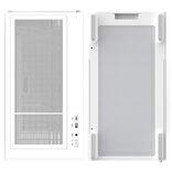 Image du produit Zalman P10 White Micro-ATX Mini tour (Mini-ITX, ATX)