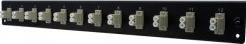 Produktbild Dexlan 19" 1U Fiber Optic Front panel preassembled 12x LC UPC MM Duplex