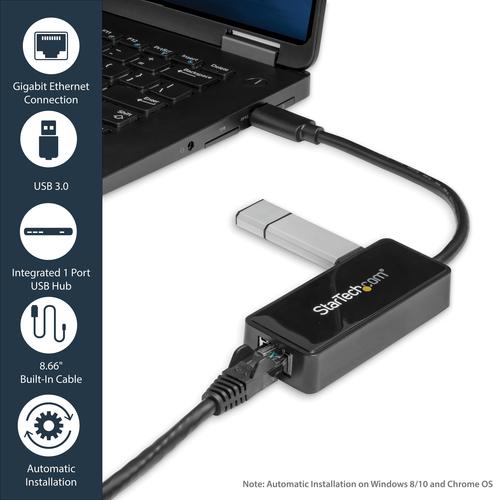 Actual product image StarTech USB to Ethernet Adapter (USB 3.0, RJ45 (1x))