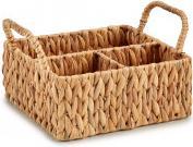 Actual product image Giftdecor rectangular straw organizer with 3 holes