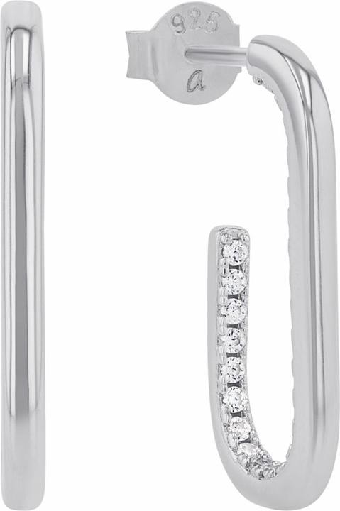 Amor Ohrschmuck für Damen, 925 Sterling Silber, Zirkonia synth. (Silber 925)