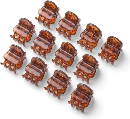 Trisa Mini Haarklammern 1cm havanna 12 Stk. (12 Stk.)