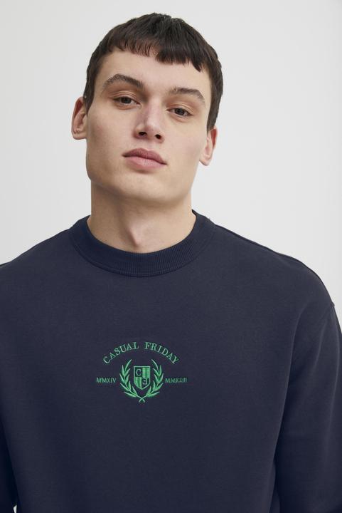Actual product image Casual Friday CFSage relaxed sweat w. embroidery - 20504729 (M)