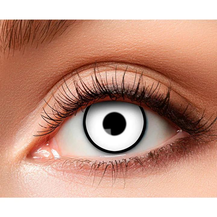 Image du produit Boland Lentilles de contact White Demon : Lentilles hebdomadaires (Blanc)