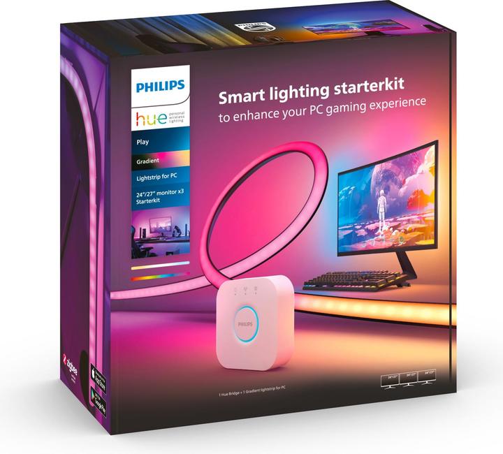 Immagine prodotto Philips Hue Play Gradient incl. Ponte (Multicolore, 187.50 cm, Interno)