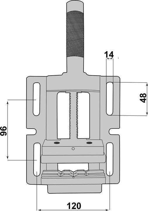 Produktbild Paulimot Bohrmaschinen-Schraubstock 100 mm Backenbreite (100 mm)