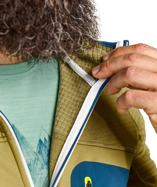 Produktbild Ortovox Fleece Grid Hoodie Herren Midlayer (S)