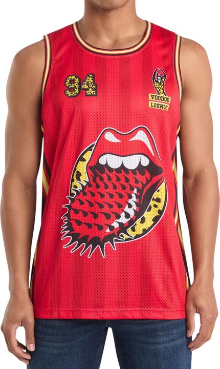 Immagine prodotto Amplified Voodoo Lounge Maglia da Pallacanestro The Rolling Stones Uomo (L)