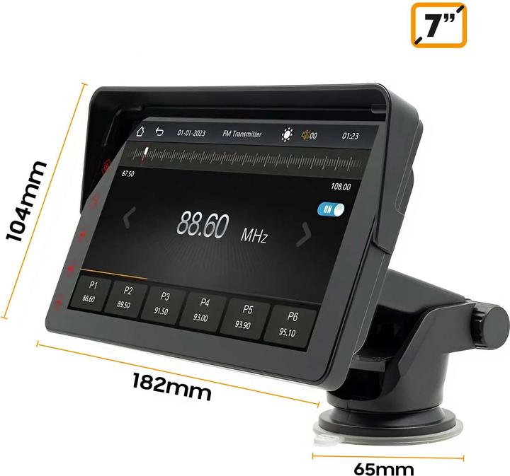 Immagine prodotto Avizar CarPlay 7" Display mit Android Auto (Auto Android, Apple Carplay)