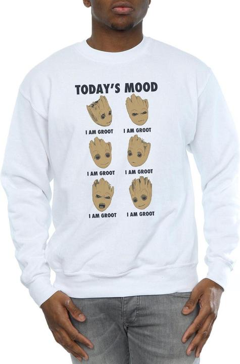 Actual product image Mens Guardians Of The Galaxy Groot Today's Mood Sweatshirt (L)