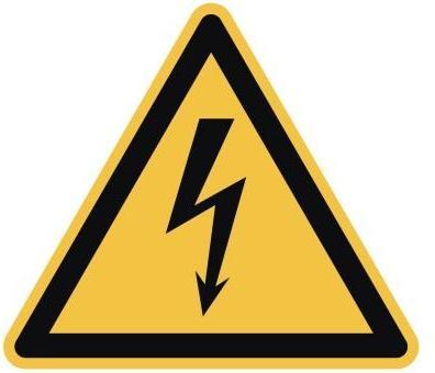 Actual product image Neutralware Sign 20x20 cm (WxH) Warning of electrical voltage Hard PVC