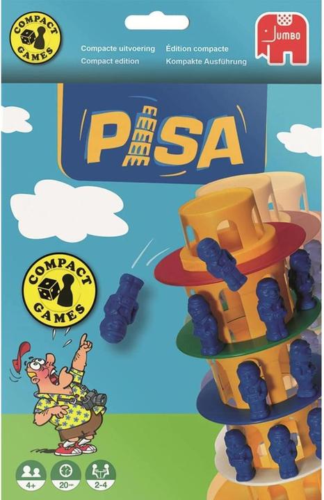 Actual product image Jumbo Tower of Pisa Travel Games (German, French, English)