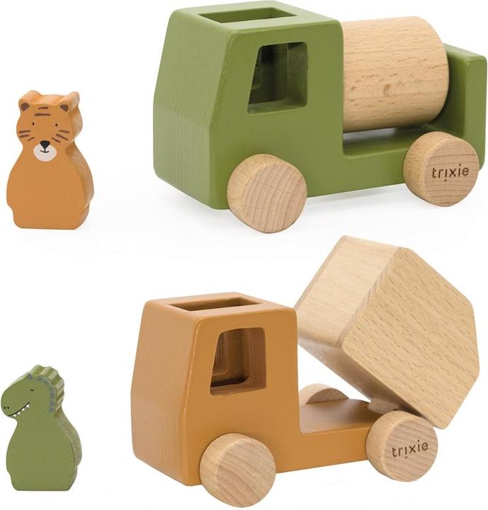 Produktbild Trixie Baby Bauwagen Set aus Holz mit Tieren (MQ3)