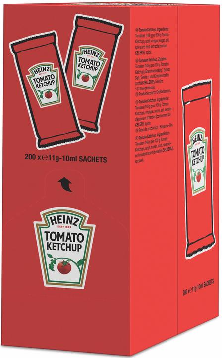 Produktbild Heinz Tomato Ketchup Sachets 200x11g 2.26kg (2260 g)