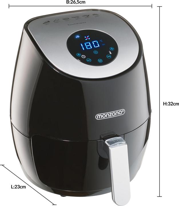 Actual product image Deuba Heissluftfriteuse