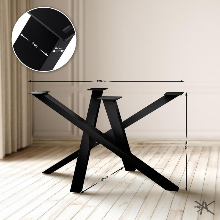 Image du produit CLP Pieds de table Finney en acier