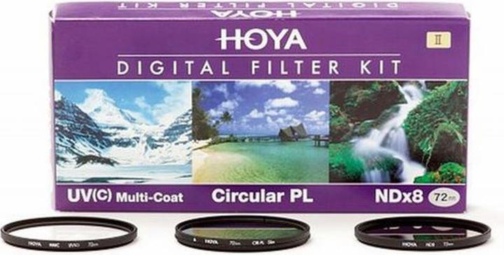 Produktbild Hoya Digital Filter Kit II (UV, CIR-PL & ND8) Filterset (43 mm, ND- / Graufilter, Polarisationsfilter, UV-Filter)