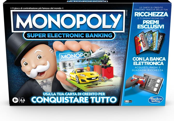 Immagine prodotto Hasbro Monopoly Super Electronic Banking Simulazione di business per adulti e bambini (Italiano)