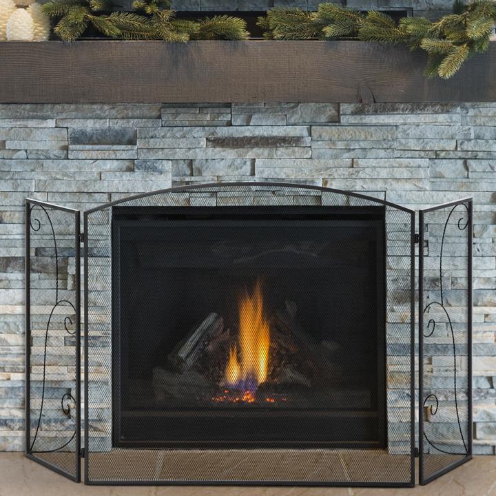 Produktbild Homcom Kamingitter mit drei Paneelen (132.5 x 76.5 cm)