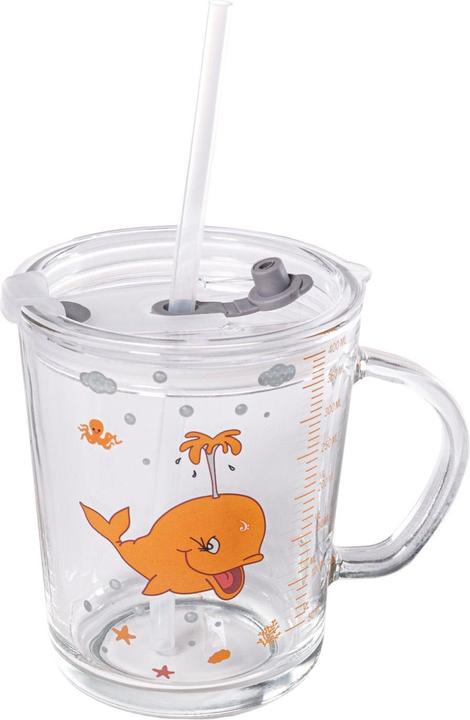 Produktbild Intirilife Kinder Trinkbecher mit Deckel, Skala und Strohhalm