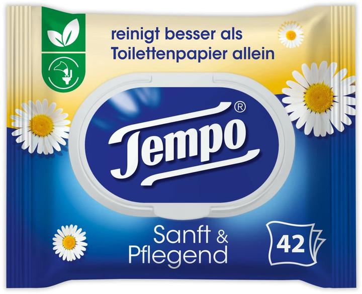 Tempo Wet wipes gentle&caring chamomile (42 Piece)