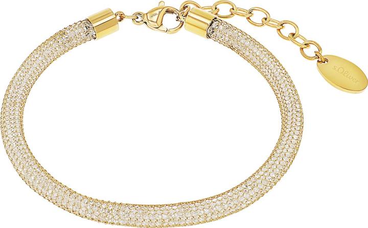 Immagine prodotto S.Oliver Gioielli da braccio per donna, acciaio inossidabile, zirconi sintetici. (20 cm, Acciaio inossidabile)