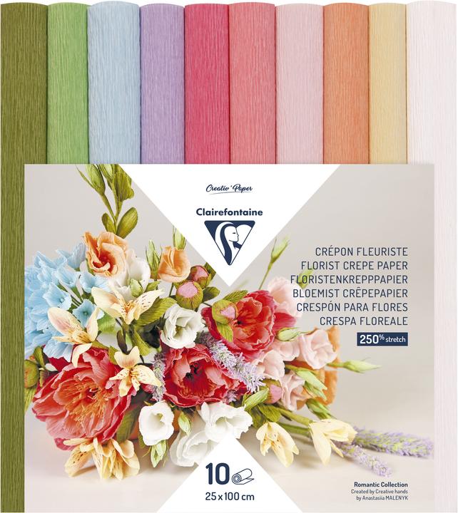 Clairefontaine Krepppapier (160 g/m², 10 x)