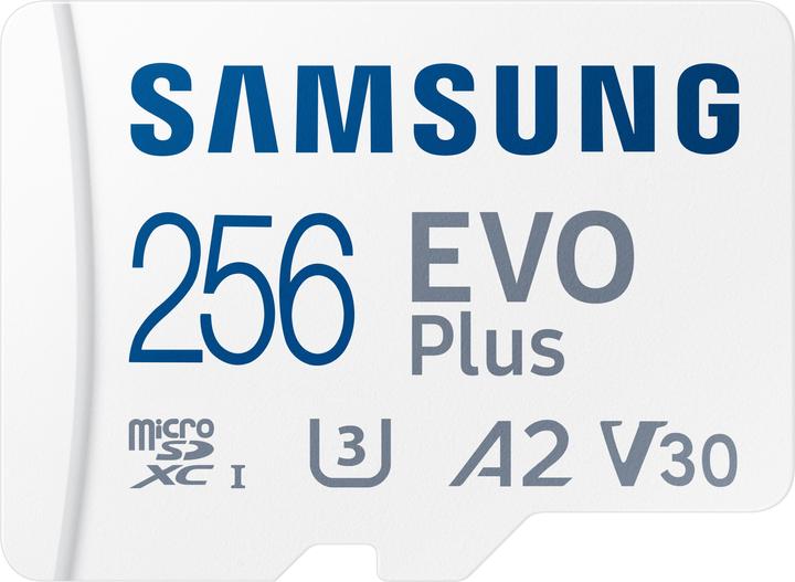 Immagine prodotto Samsung EVO Plus (256 GB, microSDXC, U3, UHS-I)