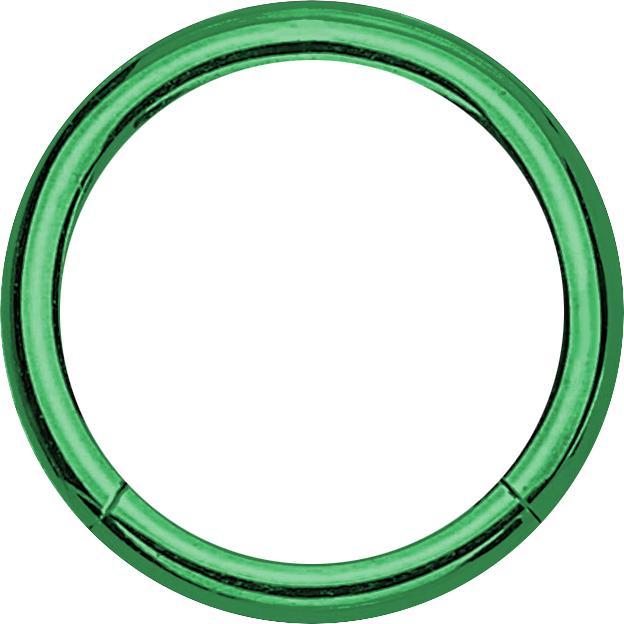Produktbild Star Piercing Micro Segmentring klappbar grün (Titan G23, ohne Messing)