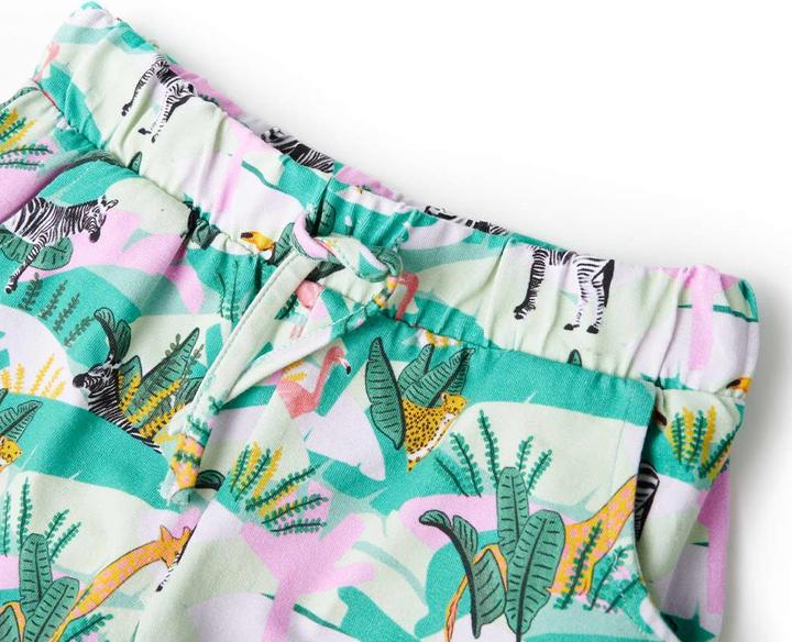 Actual product image VidaXL Children's shorts with drawstring Light mint green 104.Material (104)