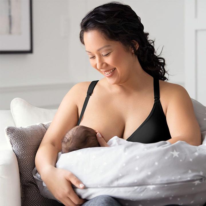 Produktbild Medela Komfort Top für Schwangerschaft und Stillzeit, schwarz, Gr. S (XL)