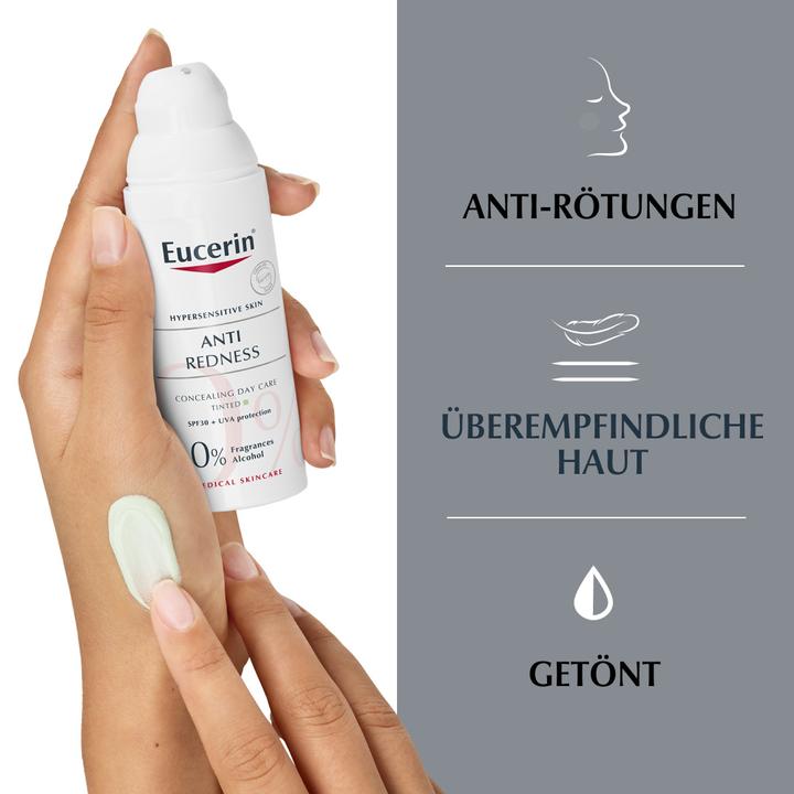 Eucerin Anti-redness concealing day care tinted with SPF 30 (50 ml, Day cream, SPF 30)