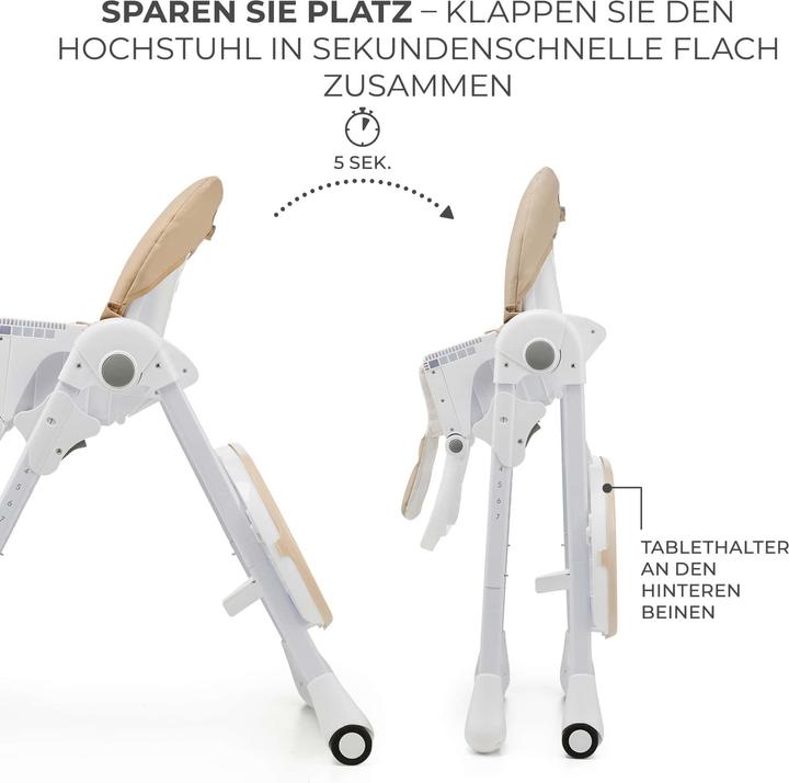 Produktbild KinderKraft high chair TUMMIE BEIGE (Hochstuhl)