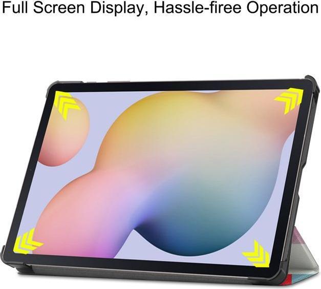 Actual product image MU Style Triple folding cover with pattern (Galaxy Tab S7)