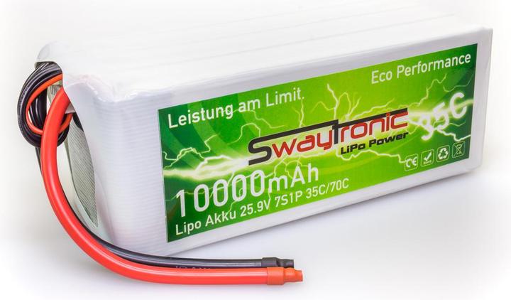 Actual product image Swaytronic LiPo battery 7S 25.9V 10'000mAh 35C/70C (25.90 V, 10000 mAh)