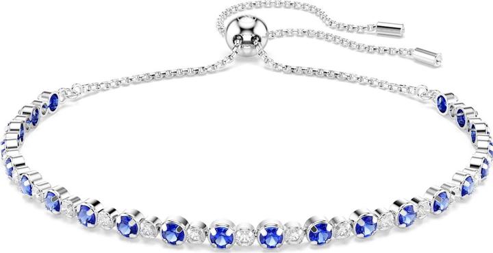 Immagine prodotto Swarovski Matrix Tennis Armband Gemischte Rundschliffe Blau Rhodiniert (Metallo Swarovski)