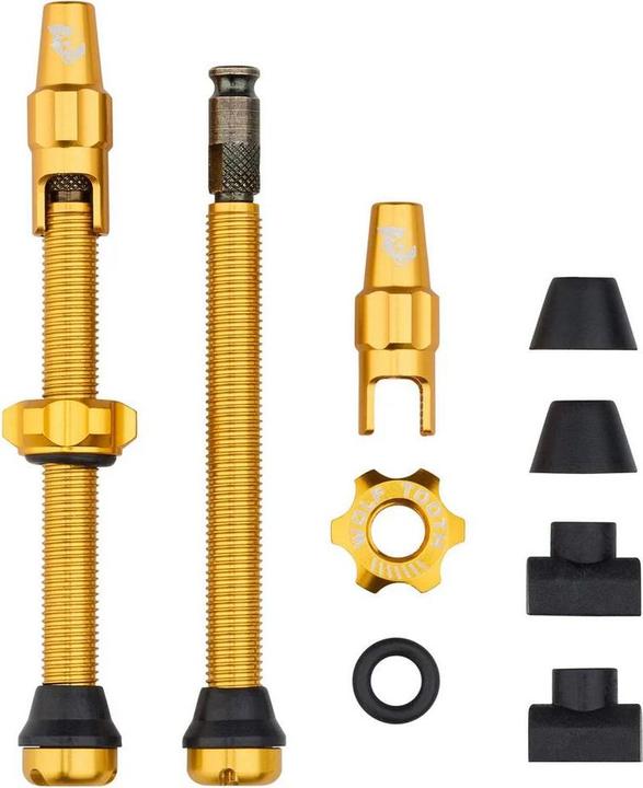 Produktbild Wolf Tooth Tubeless Valve Stem Ventile, Clik Valve, 60mm, 2 Stk., gold