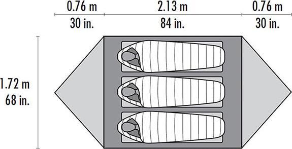 Produktbild Msr Mutha Hubba NX (Kuppelzelt, 2.07 kg, 3 Personen)